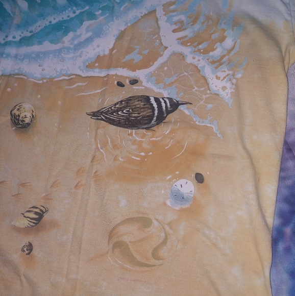 '96 Liquid Blue Shirt XXL 1996 Turtle All over Print Tie Dye - Picture 6 of 8